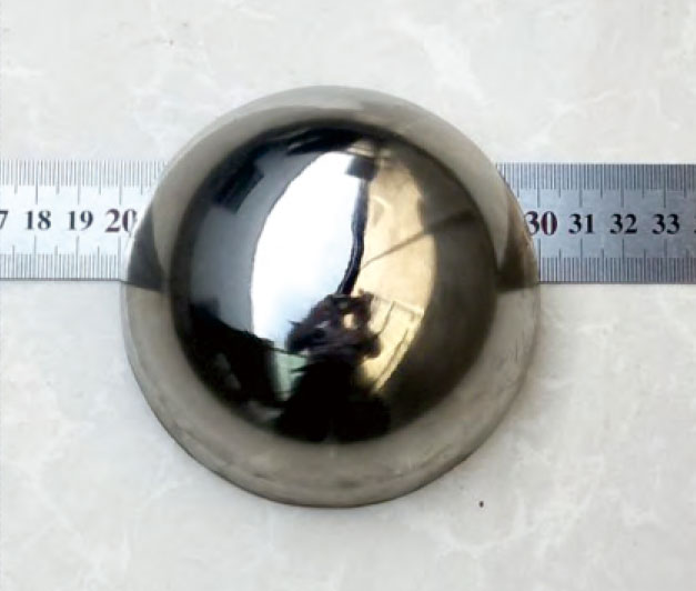 Solid hemispherical benchmark 100